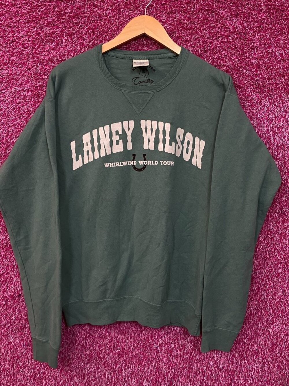 Lainey Wilson Whirlwind World Tour Crewneck Sweatshirt Small